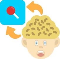 Colourful Flat Pin Icon for Memory Anchoring vector