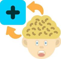 Colourful Add Icon for Positive Thoughts vector