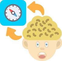 Colourful Compass Icon for Inner Direction vector