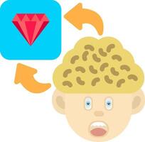 Colourful Diamond Icon for Sharp Intelligence vector