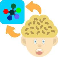 Colourful Network Icon for Thought Connectivity vector