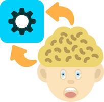 Colourful Settings Icon for Mental Control vector