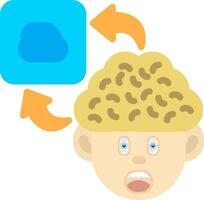 Colourful Cloud Icon for Mind Mapping vector
