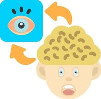 Colourful View Icon for Mental Perspective vector