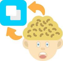 Colourful Copy Icon for Learning by Repetition vector