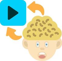 Colourful Play Icon for Active Learning vector