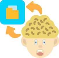 Colourful Folder Icon for Mental Organization vector