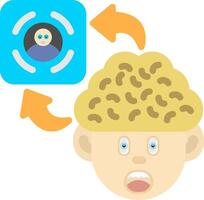 Colourful Face ID Icon for Self Recognition vector
