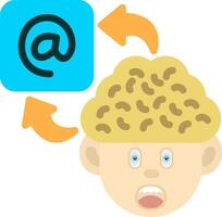 Colourful At Icon for Focused Attention vector