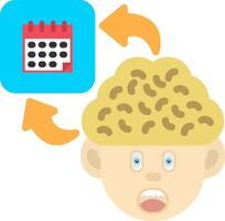 Colourful Calendar Icon for Mindful Planning vector