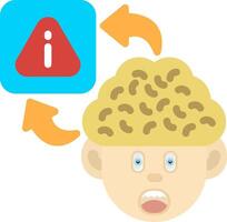 Colourful Error Icon for Cognitive Bias vector