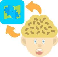 Colourful Map Icon for Thought Mapping vector