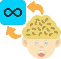 Colourful Infinity Icon for Limitless Mindset vector