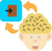 Colourful Exit Icon for Releasing Thoughts vector