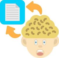 Colourful File Icon for Memory Storage System vector