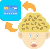 Colourful Credit Card Icon for Financial Cognition vector