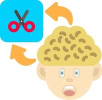 Colourful Scissor Icon for Cutting Distractions vector
