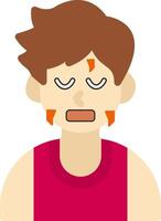 Cold Boy Face Style vector