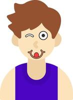 Yummy Expression Flat Style Icon vector