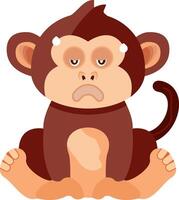 Hot Sweating Monkey Face vector