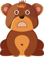 Persevering Bear Mood Art vector