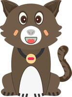 Laughing Cat Happy Expression vector