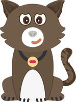 Rolling Eyes Cat Disbelief vector