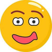 Grinning Face Emoji Colorful vector