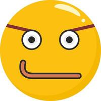Bad Face Emoji Angry Flat vector