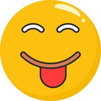 Sweet Face Emoji With Sparkles vector