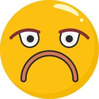 Pouting Face Emoji Angry Expression vector