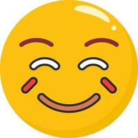 Joy Emoji Laughing With Tears vector