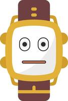 Neutral Face Colorful Watch Dial vector