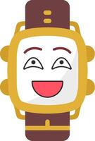 Happy Emotion Watch Dial vector