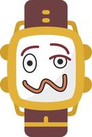 Drunk Expression Watch Dial vector