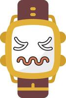 Disgusted Mood Watch Dial vector