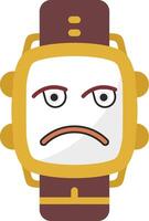 Unamused Emoji Watch Dial Design vector