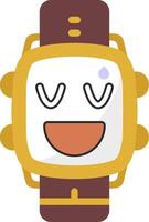Relieved Emotion Watch Dial Design vector