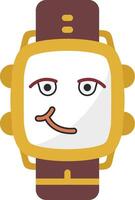 Wry Smile Watch Dial Icon vector