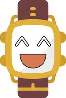 Haha Laughing Watch Dial Emoji Icon vector