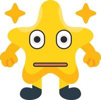 Neutral Star Mood Colourful Icons vector