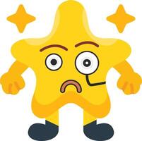 Detective Star Look Colourful Mystery Icon vector