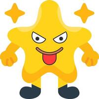 Envy Star Mood Colourful Face Expression vector