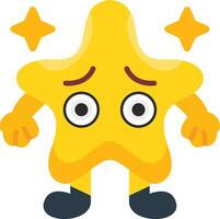 Eyeem Star Mood Colourful Flat Icon Style vector