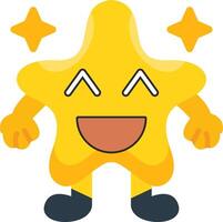 Haha Star Laughing Colourful Expression vector