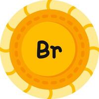 Belarusian Currency Coin Colorful vector