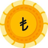 Lira Coin Flat Currency Design vector