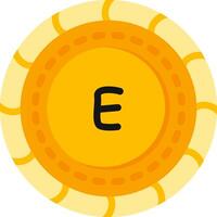 Lilangeni Currency Coin Flat Icon vector