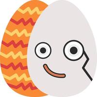 Monocle Face Easter Egg Classy Icon vector