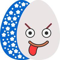 Mocking Face Easter Egg Funny Smile vector